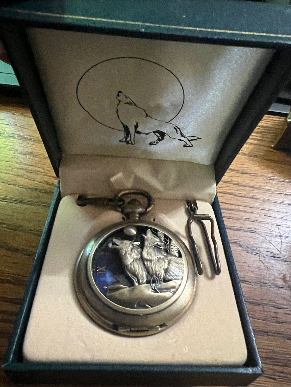 Wolf Pocket Watch Infinity vintage NWT for Men